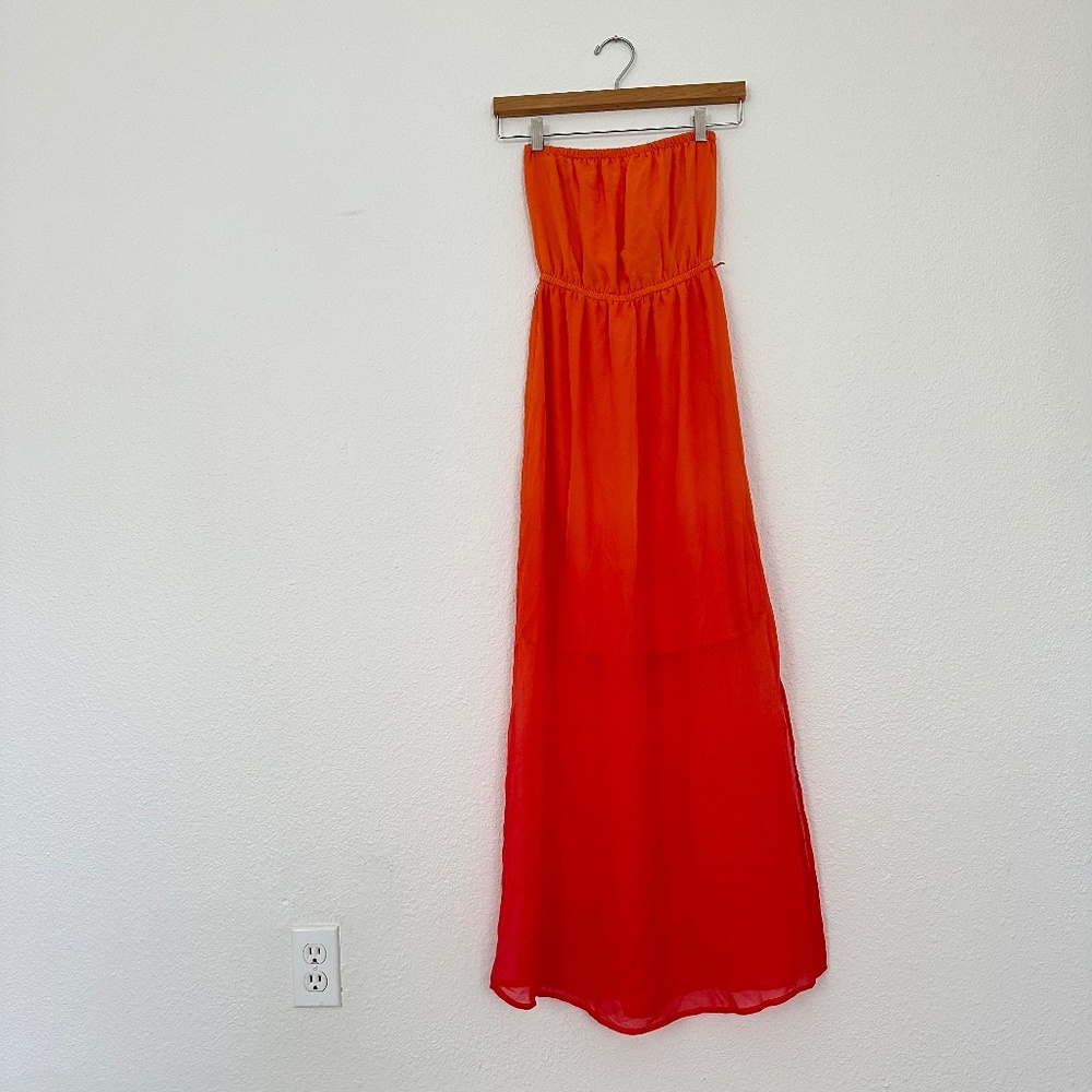 Ombre Strapless Dress